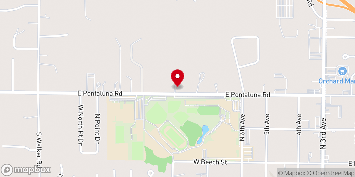 Map showing location of First Congregational Church