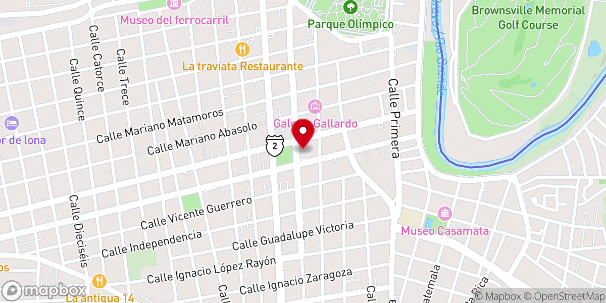 Map showing location of Catedral de Nuestra Señora del Refugio