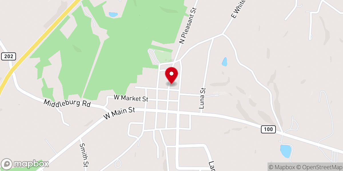 Map showing location of First United Methodist Church