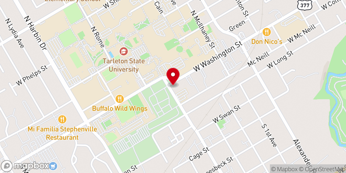 Map showing location of Newman Hall