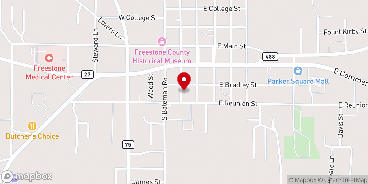 Map showing location of Faith Academy of Freestone