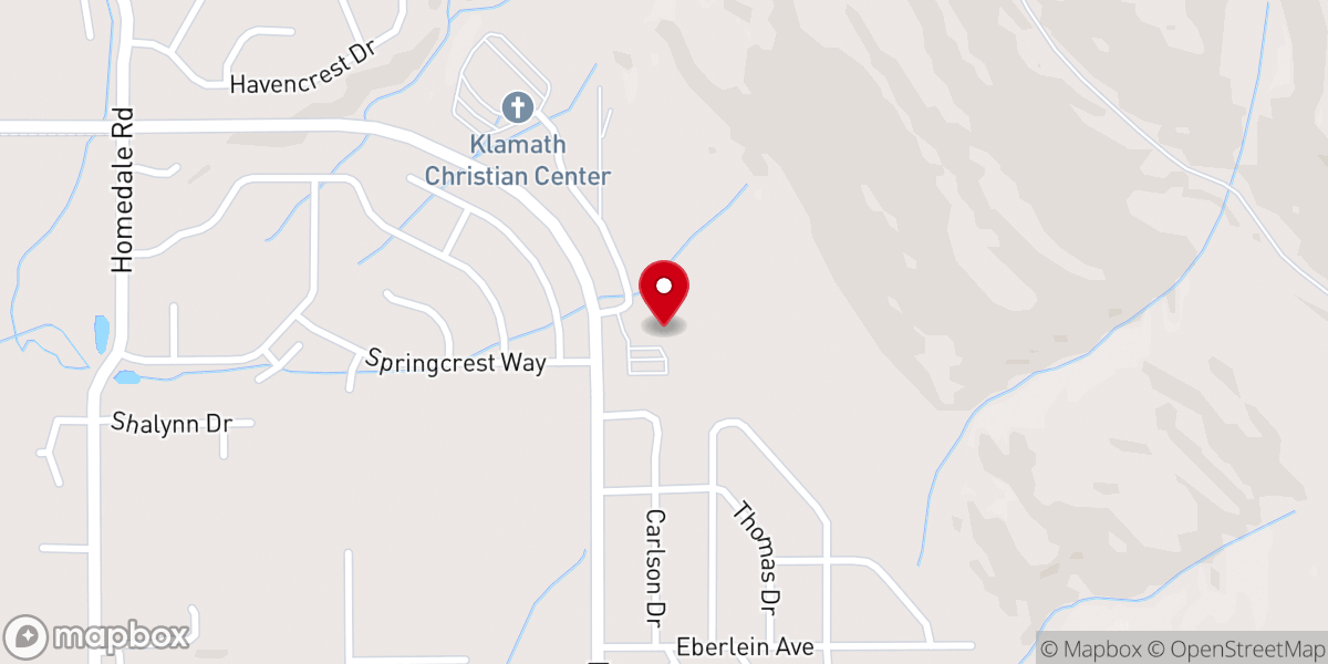 Map showing location of Foothills Christian Fellowship