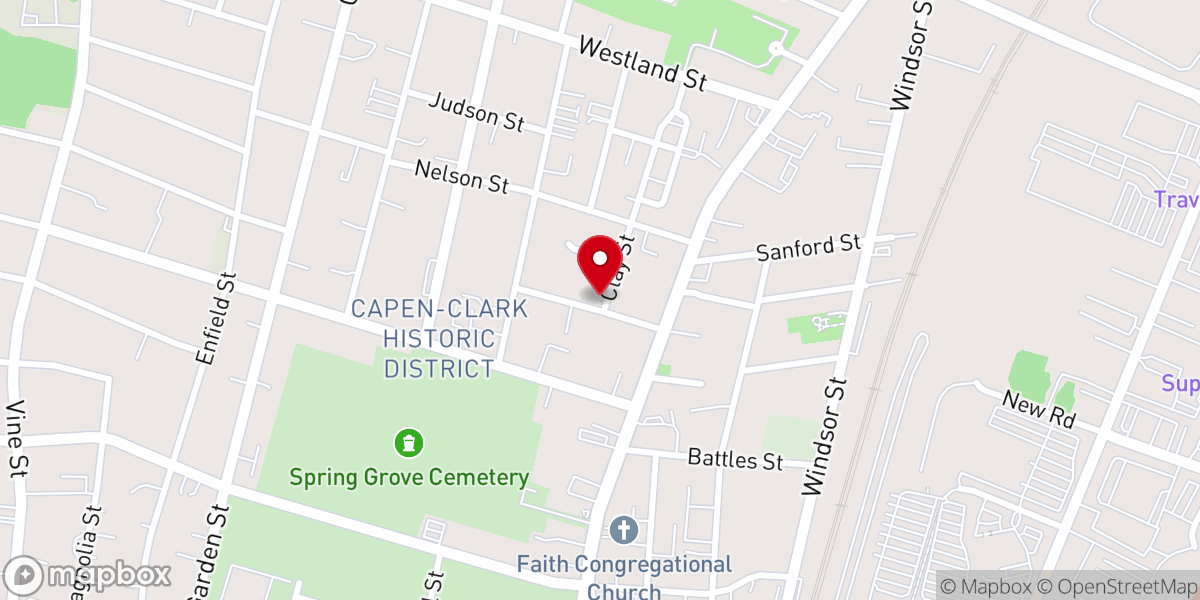 Map showing location of Hartford Church of God 7TH Day Inc