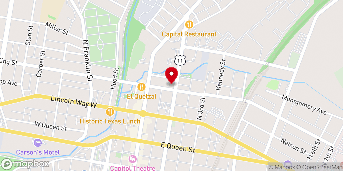 Map showing location of The Old Jail