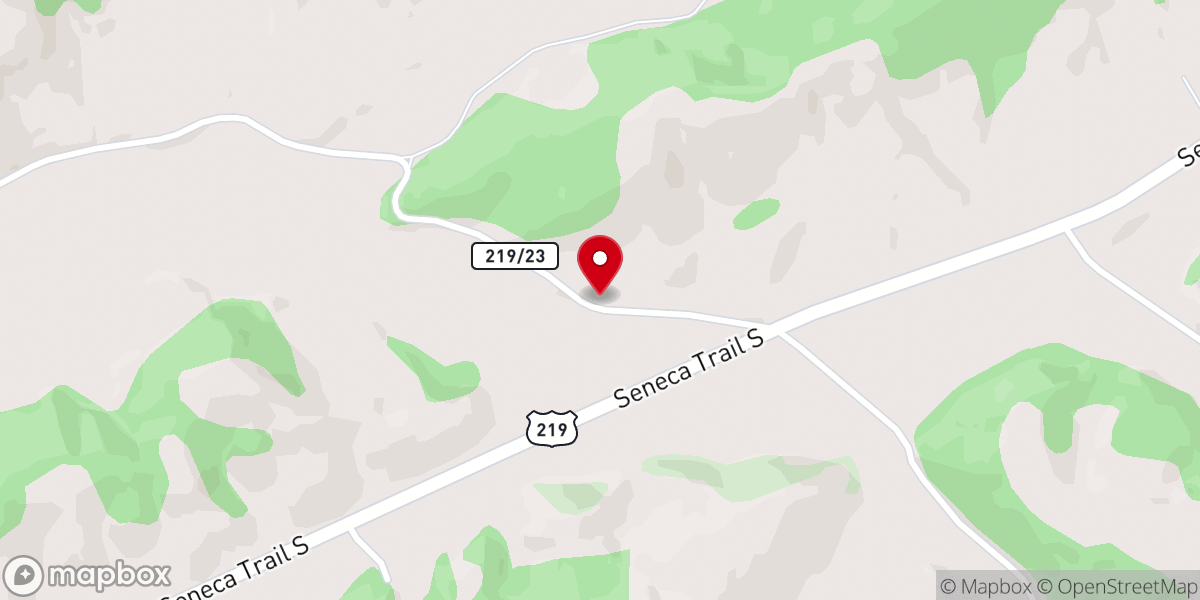Map showing location of Brick Church