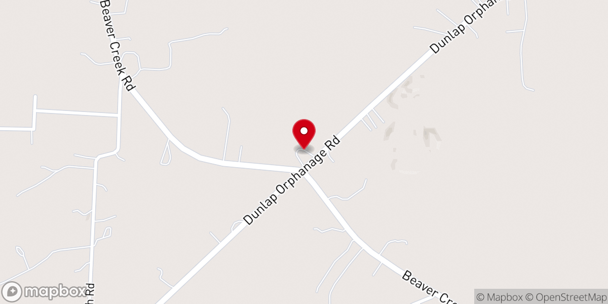 Map showing location of Sharon Church