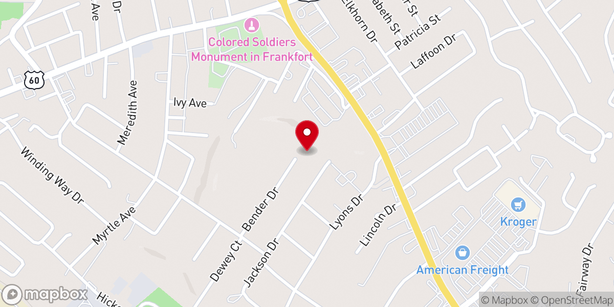 Map showing location of Frankfort Seventh-day Adventist Church