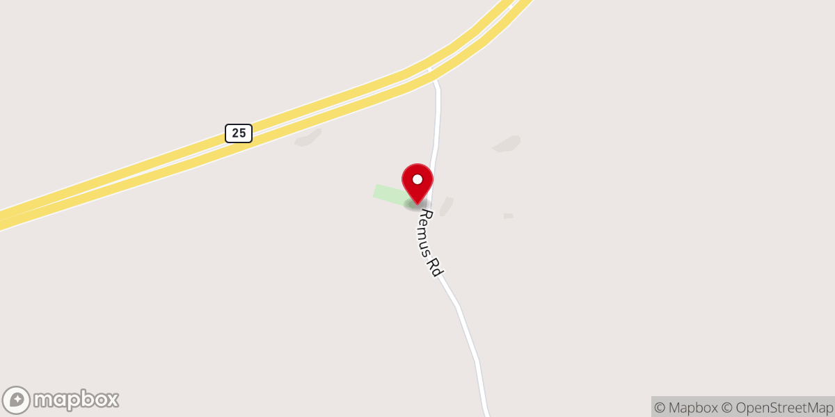 Map showing location of New Ebenezer Church