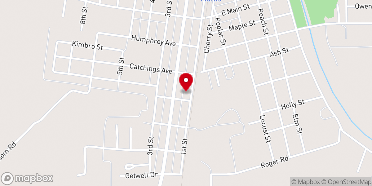 Map showing location of Greater Mt Zion Church-God