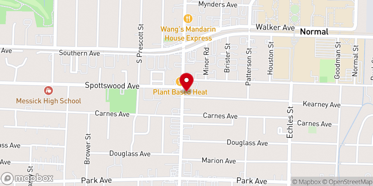 Map showing location of Saint Anne Catholic Church (aka Saint Anne, Highland)