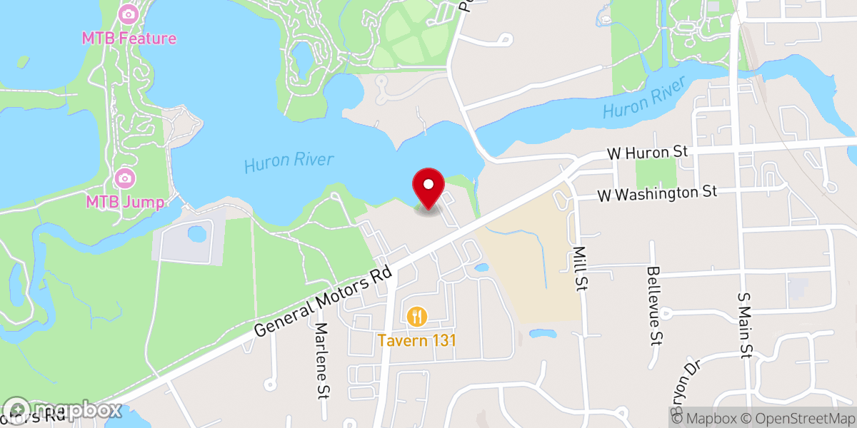 Map showing location of Christ Lutheran Church