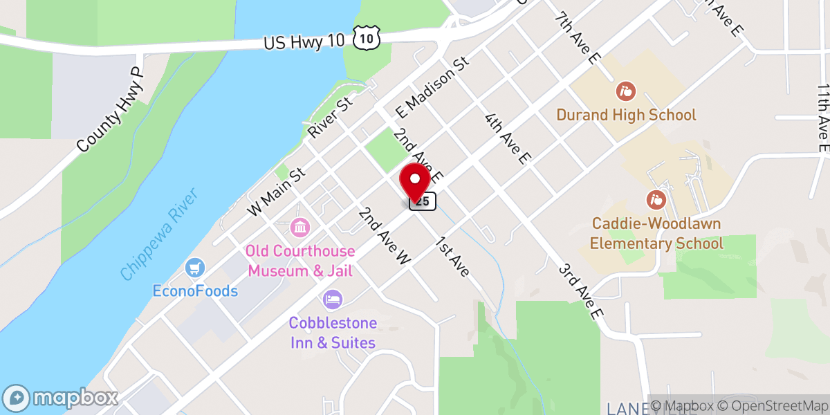 Map showing location of Historic Church Home - Walk to Durand Shops! - Holiday Home