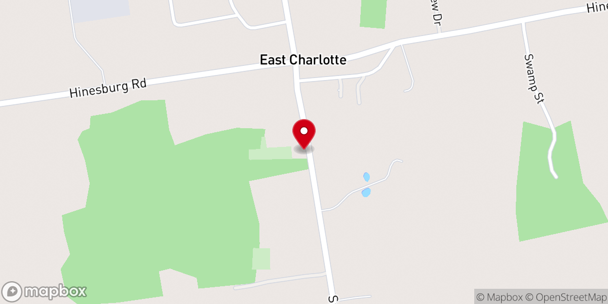 Map showing location of Mount Carmel Catholic Church