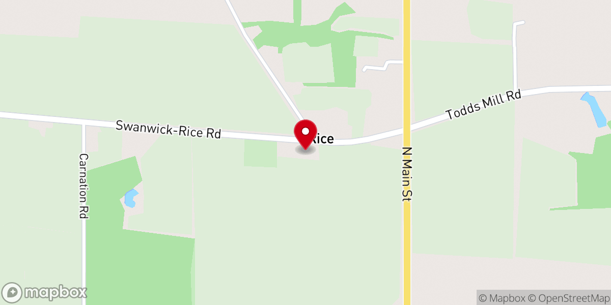 Map showing location of Concord Baptist Chruch