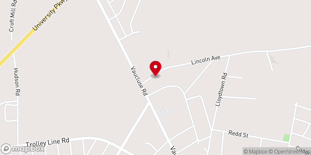 Map showing location of Old Zion Hill