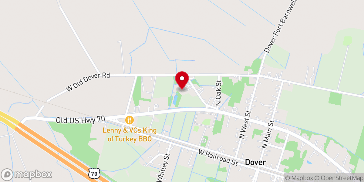 Map showing location of St John Church of Christ