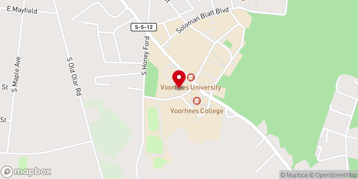 Map showing location of Saint Philips Chapel