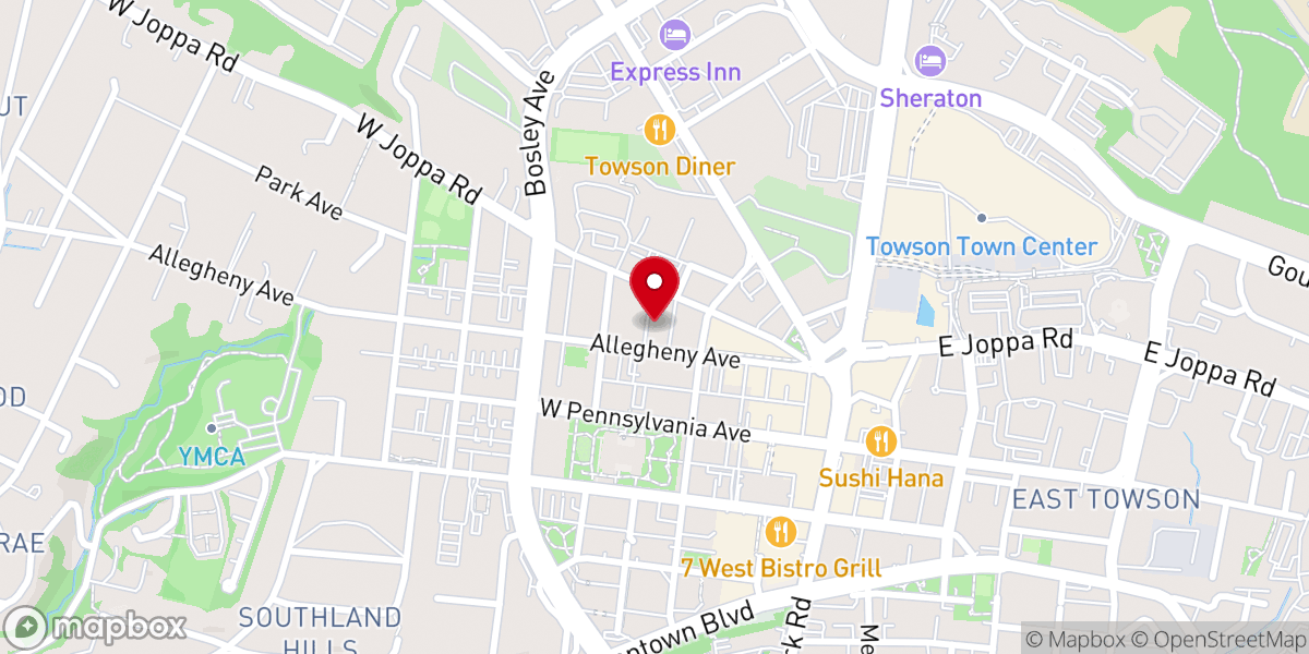 Map showing location of Trinity Episcopal Church