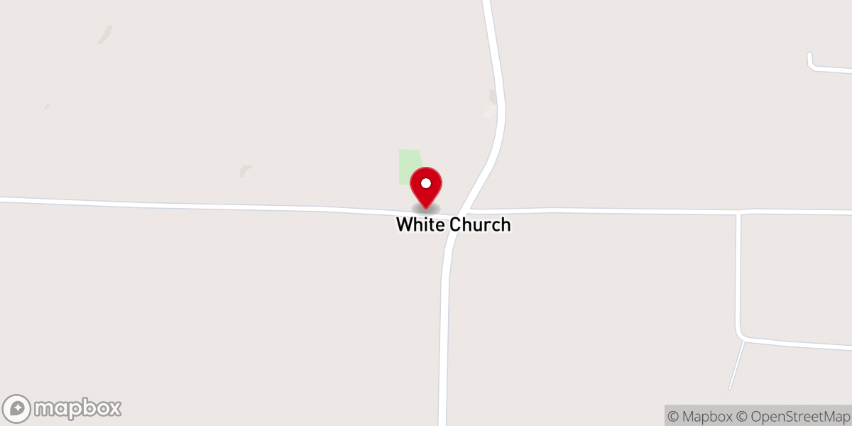 Map showing location of White Church Church