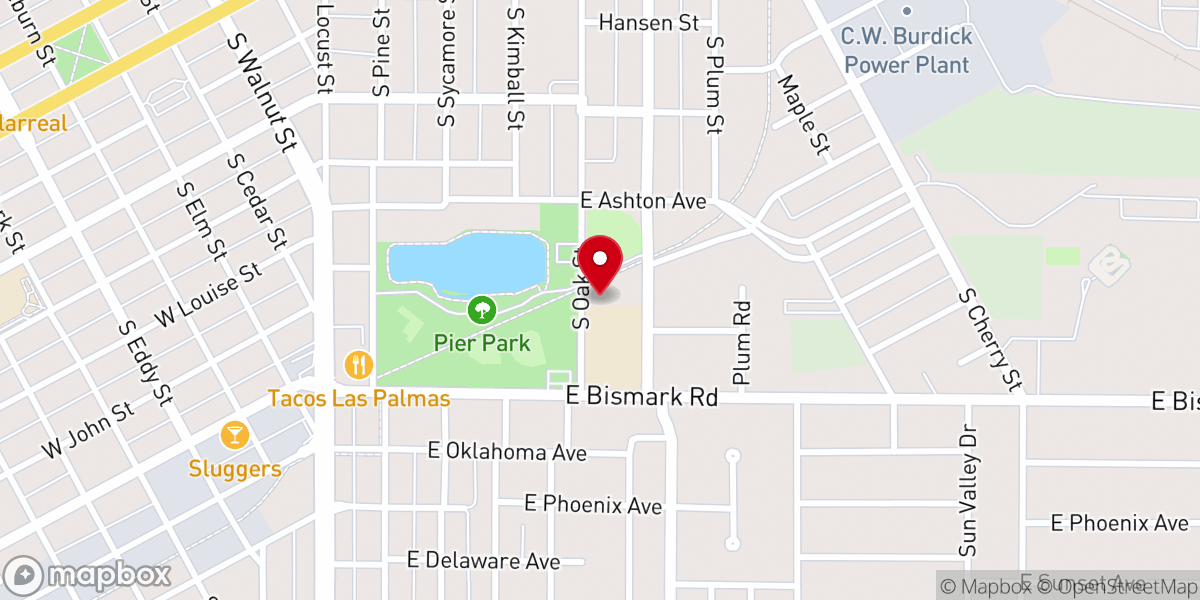 Map showing location of Calvary Tabernacle