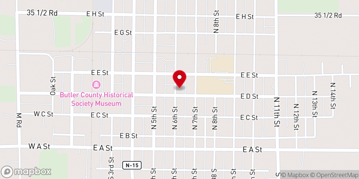 Map showing location of St. Luke's United Methodist Church