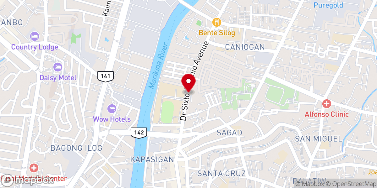 Map showing location of Baptist Church and Ministries Incorporated