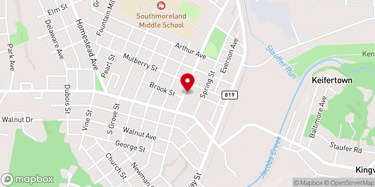 Map showing location of The Reformed Church