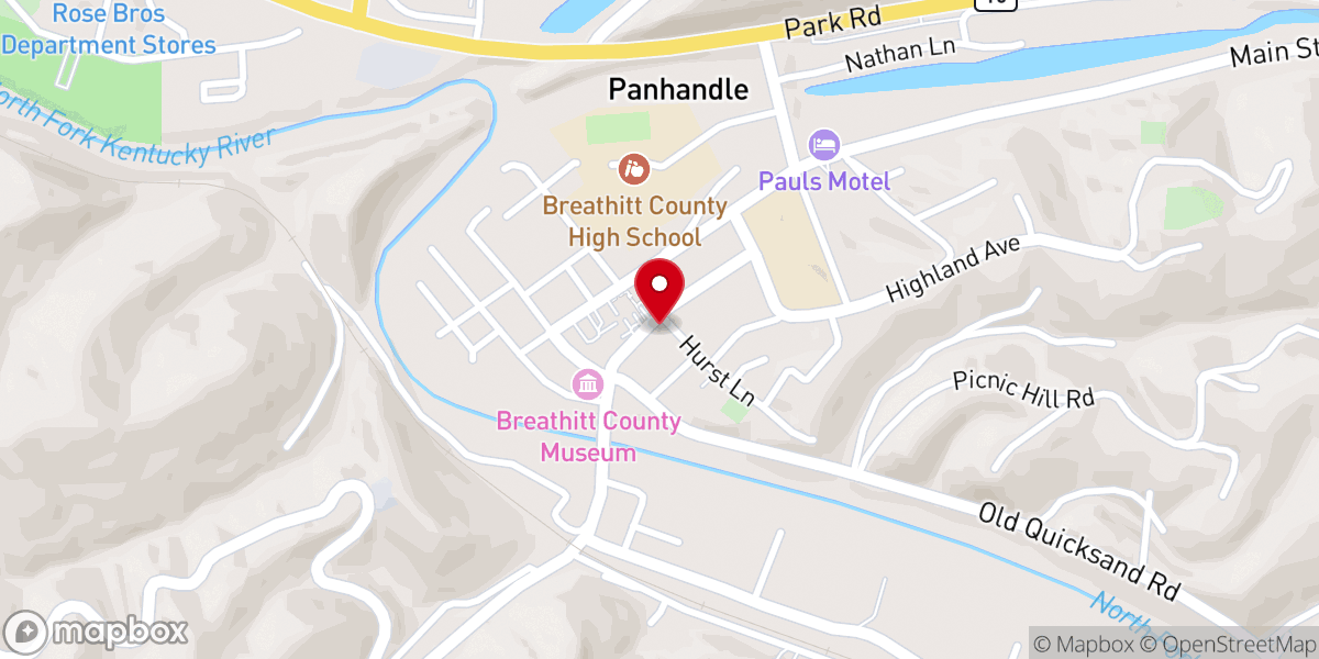 Map showing location of Jackson First United Methodist Church