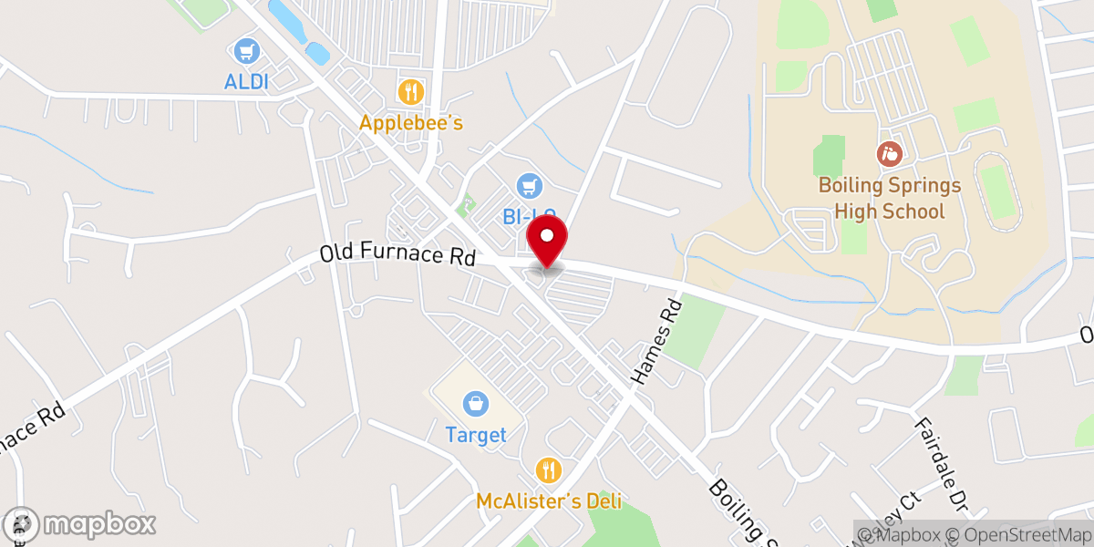 Map showing location of New Bedford Baptist Church Inc