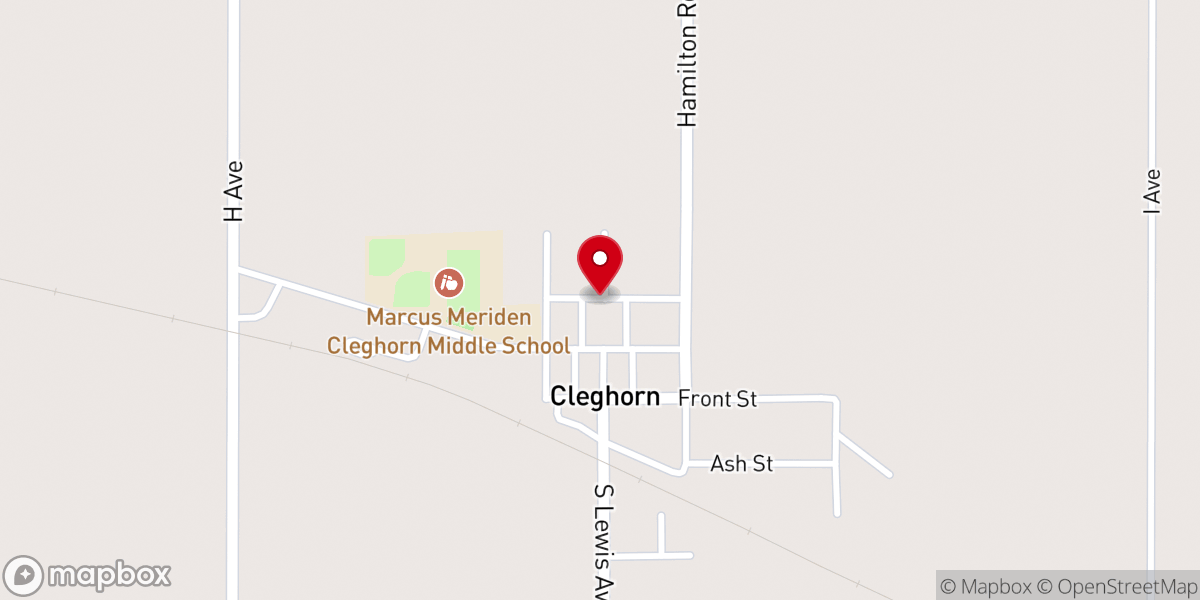 Map showing location of Christian Church