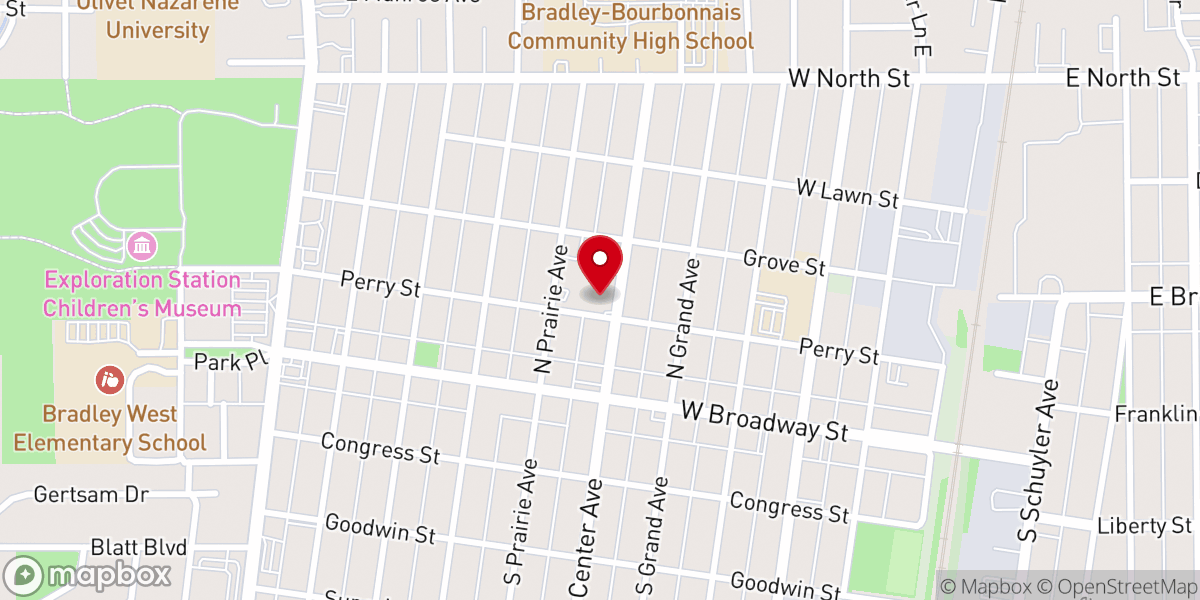 Map showing location of St Joseph Catholic Church