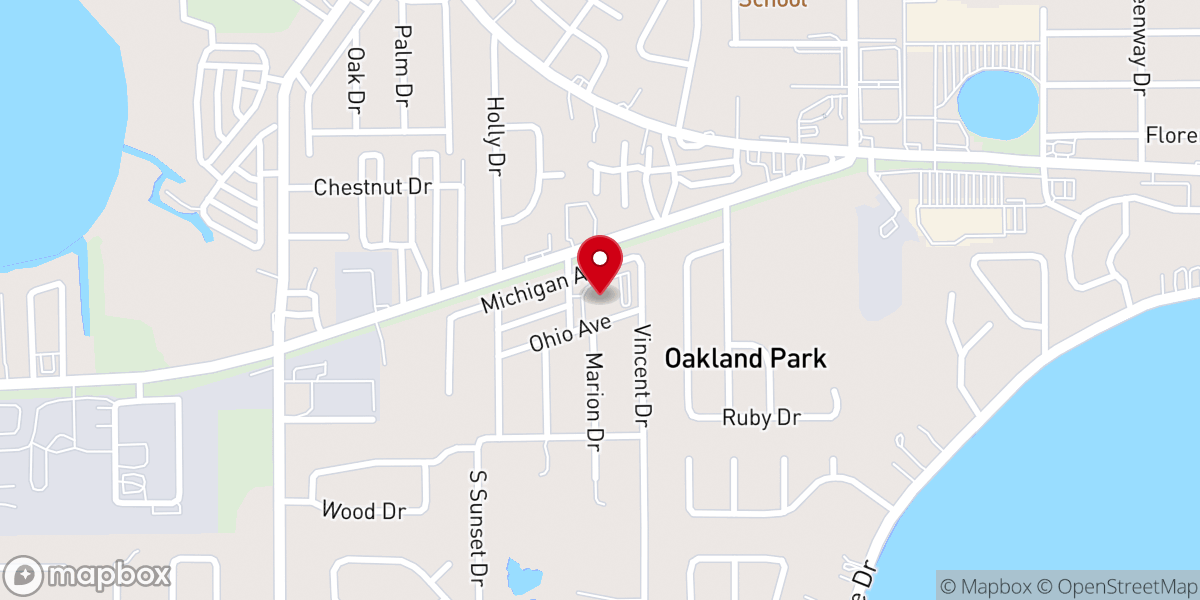 Map showing location of Bethanie French SDA Church of Mount Dora