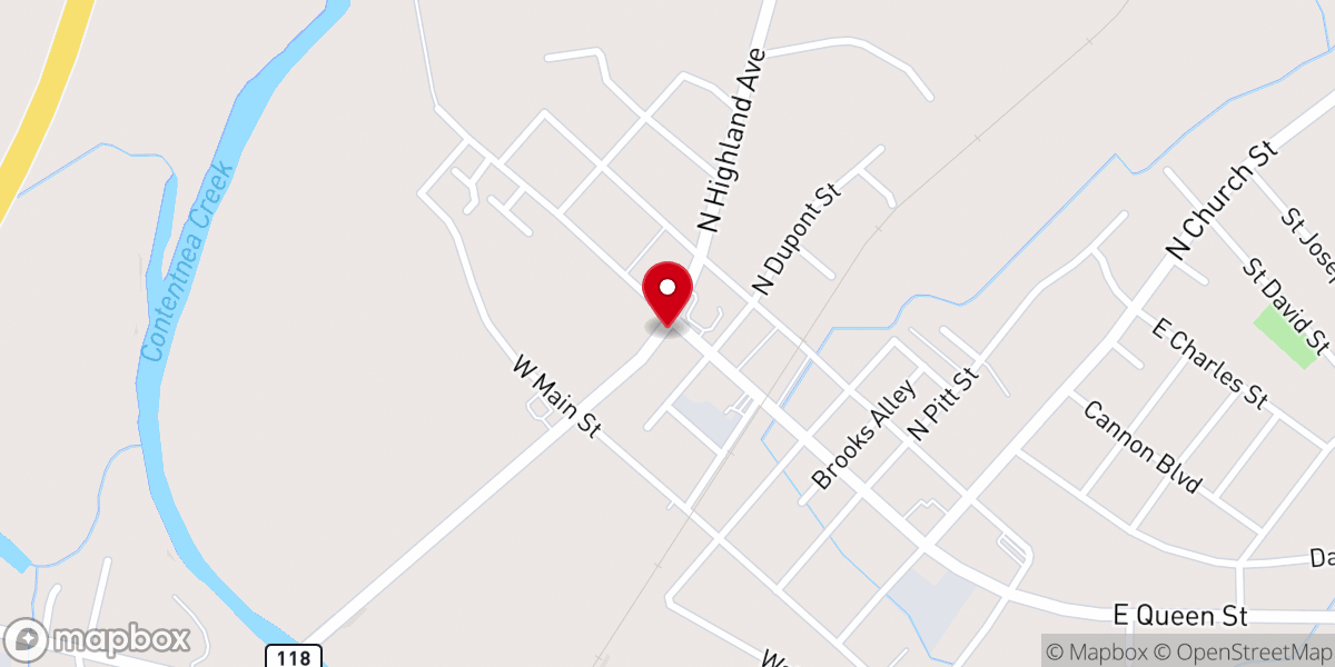 Map showing location of Anointed One Church Mission
