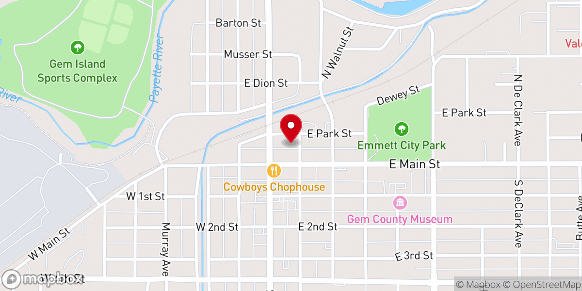 Map showing location of Heritage Christian Church