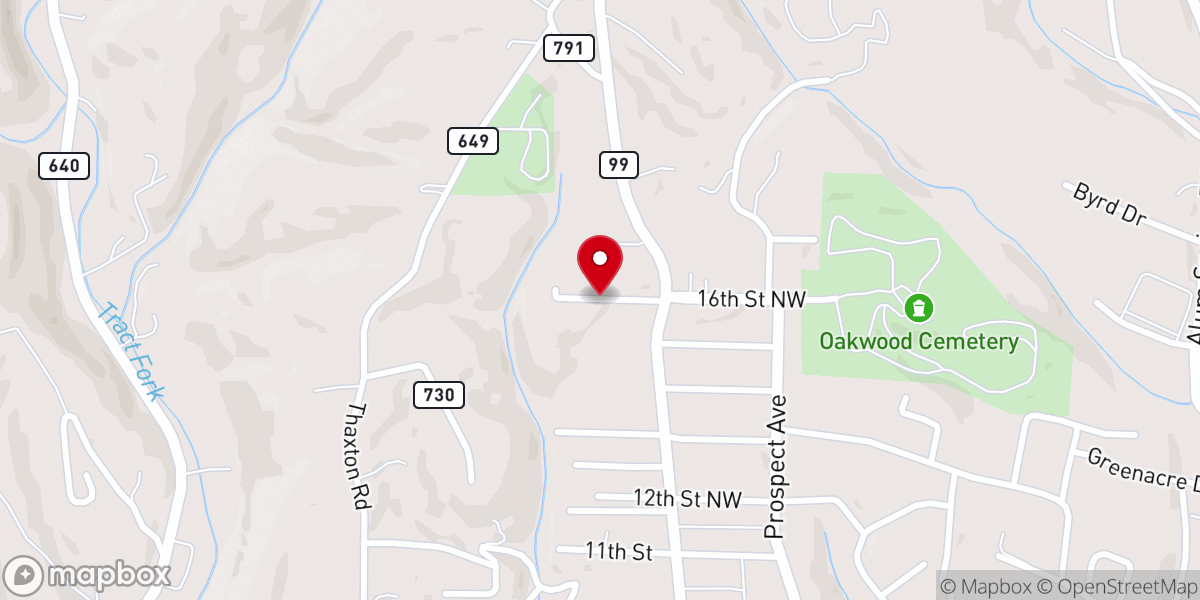 Map showing location of United Holiness Church
