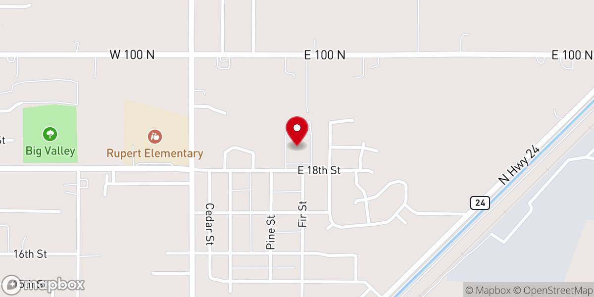 Map showing location of LDS Church