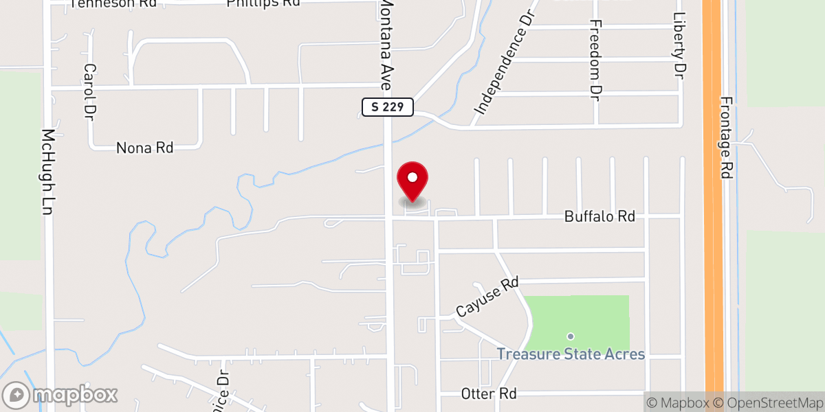 Map showing location of Capstone Church Helena