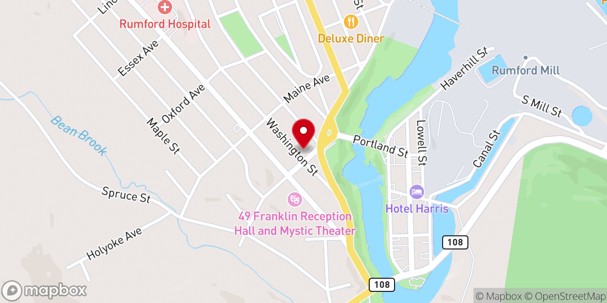 Map showing location of Faith Baptist Church