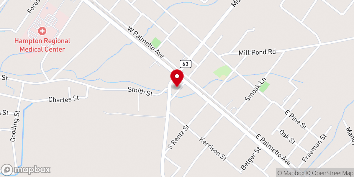 Map showing location of ReJoyce Bake Shop & Cafe