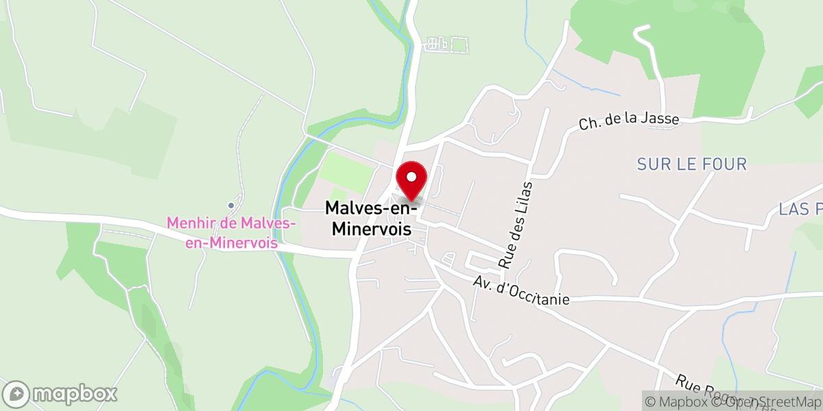 Map showing location of Église de Saint-Pierre-aux-Liens de Malves-en-Minervois