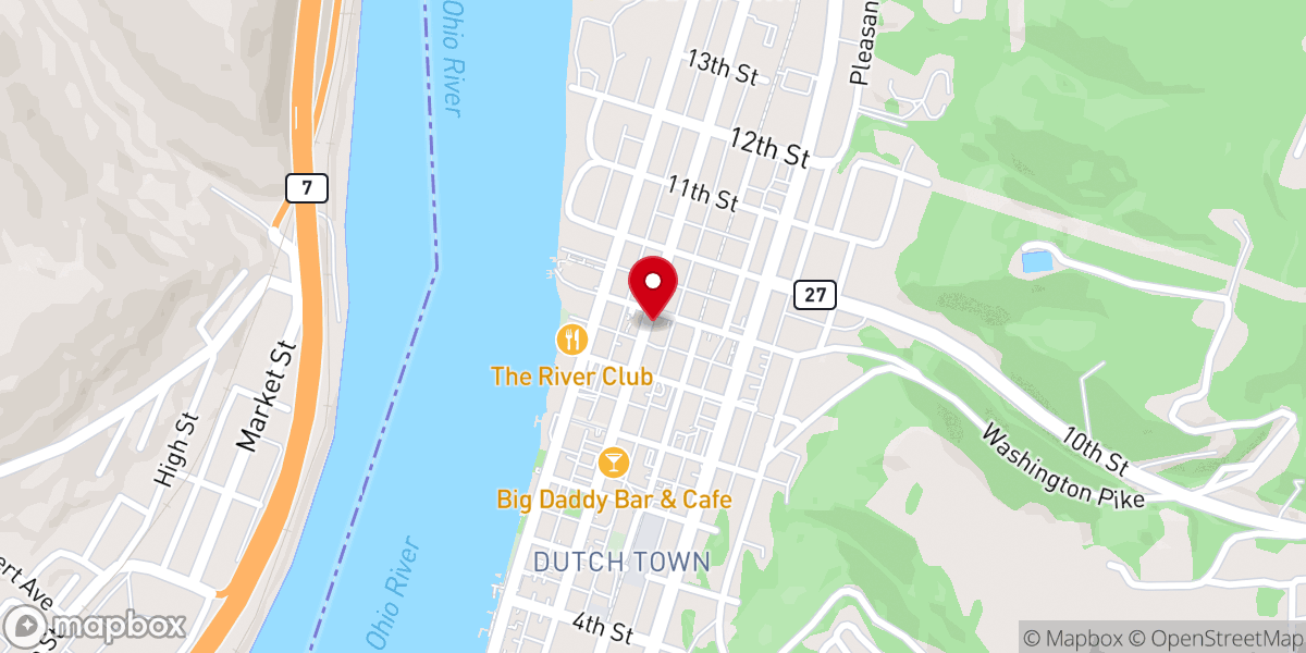 Map showing location of The Church of Christ