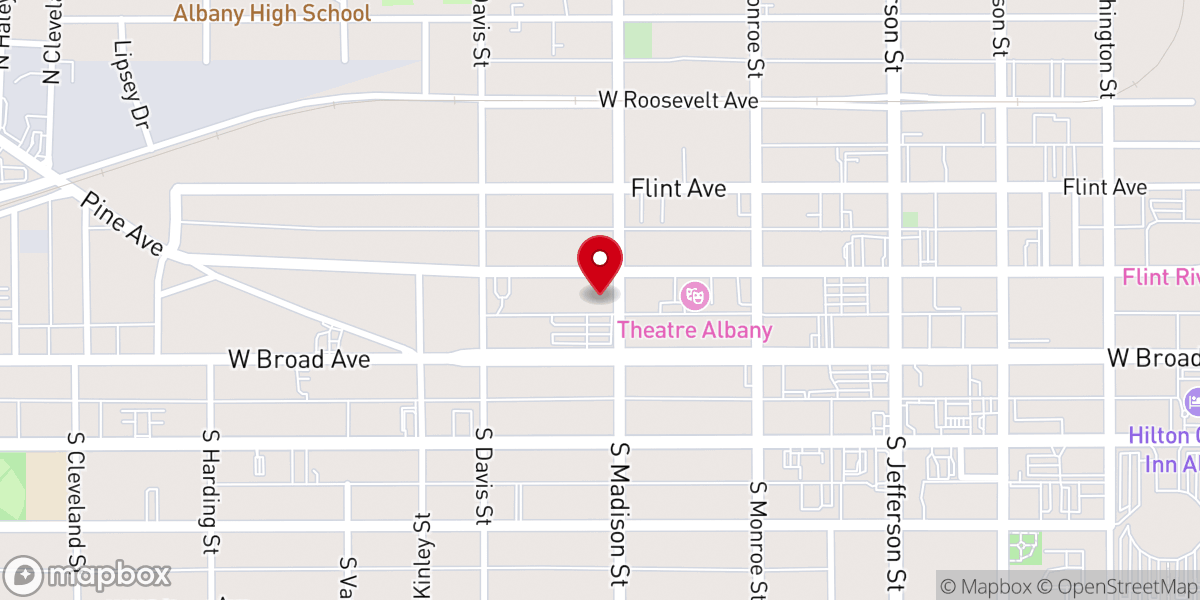 Map showing location of Freedom Church of Albany