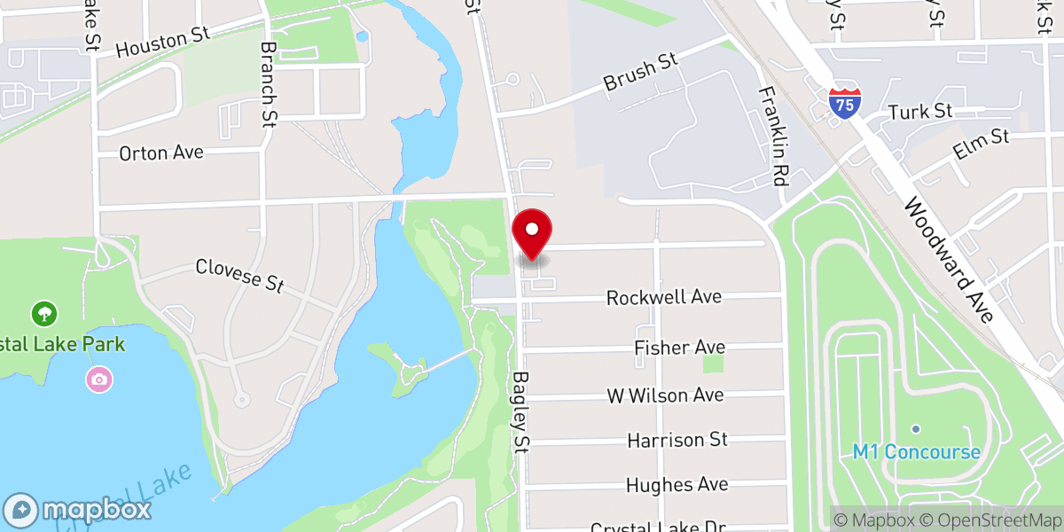 Map showing location of St. James Missionary Baptist Church