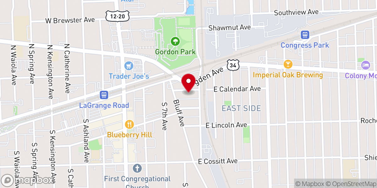 Map showing location of Davis Memorial African Methodist Episcopal Church