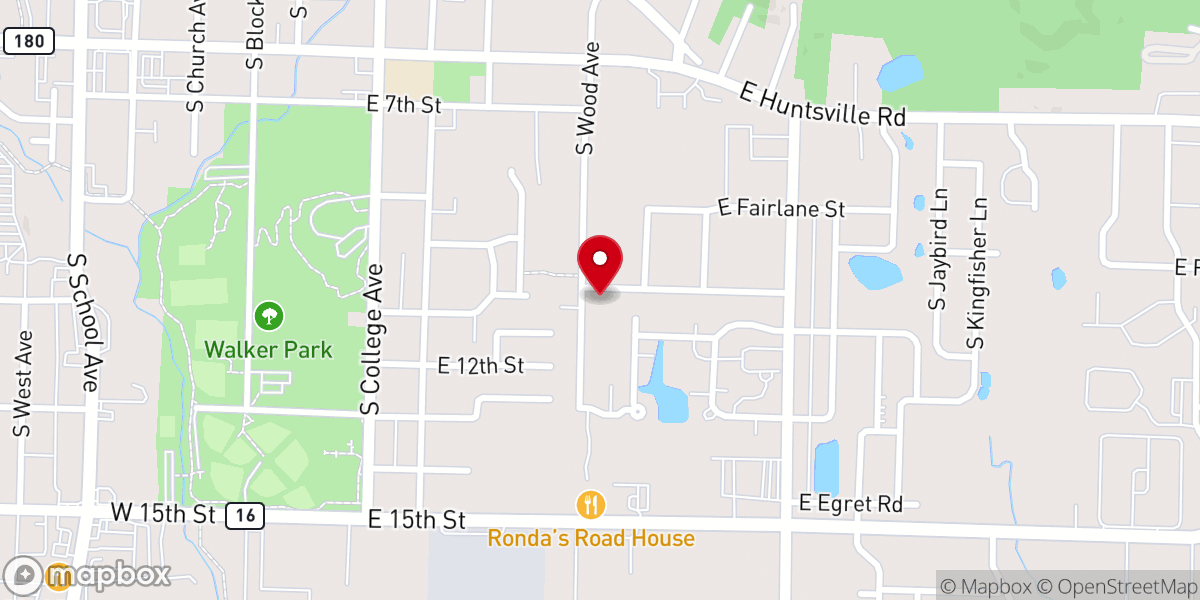 Map showing location of Christ on Campus