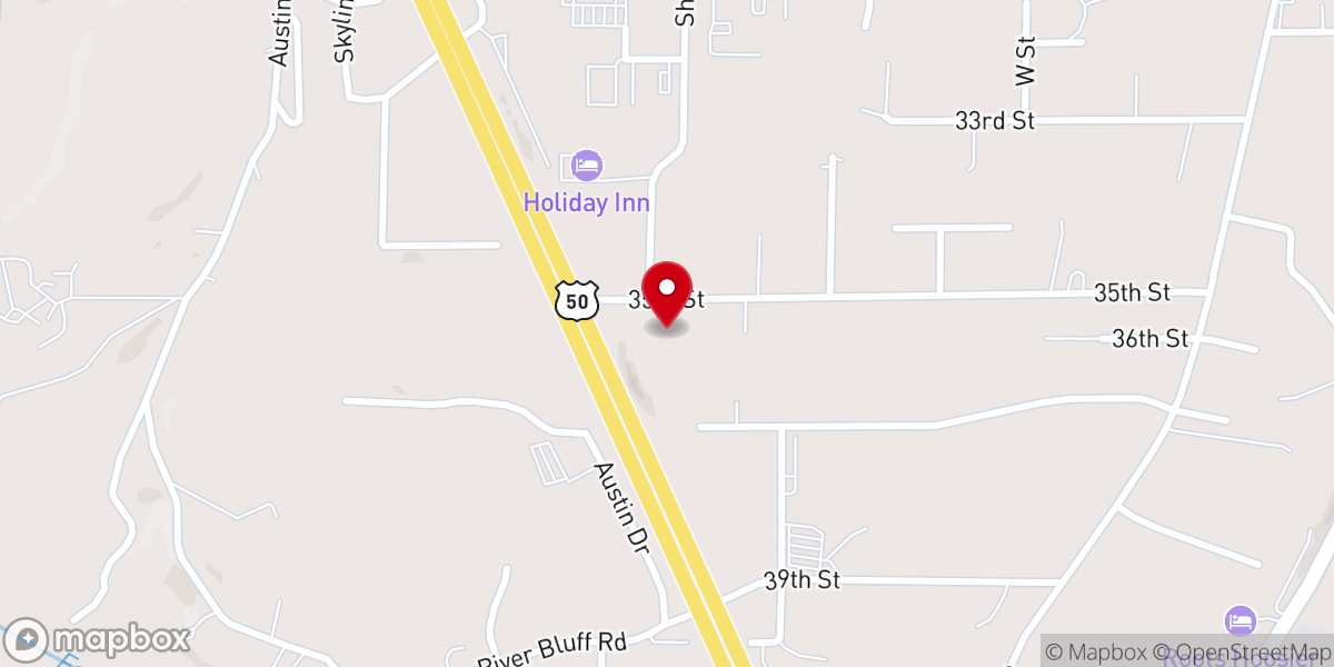 Map showing location of Guide Pointe Church