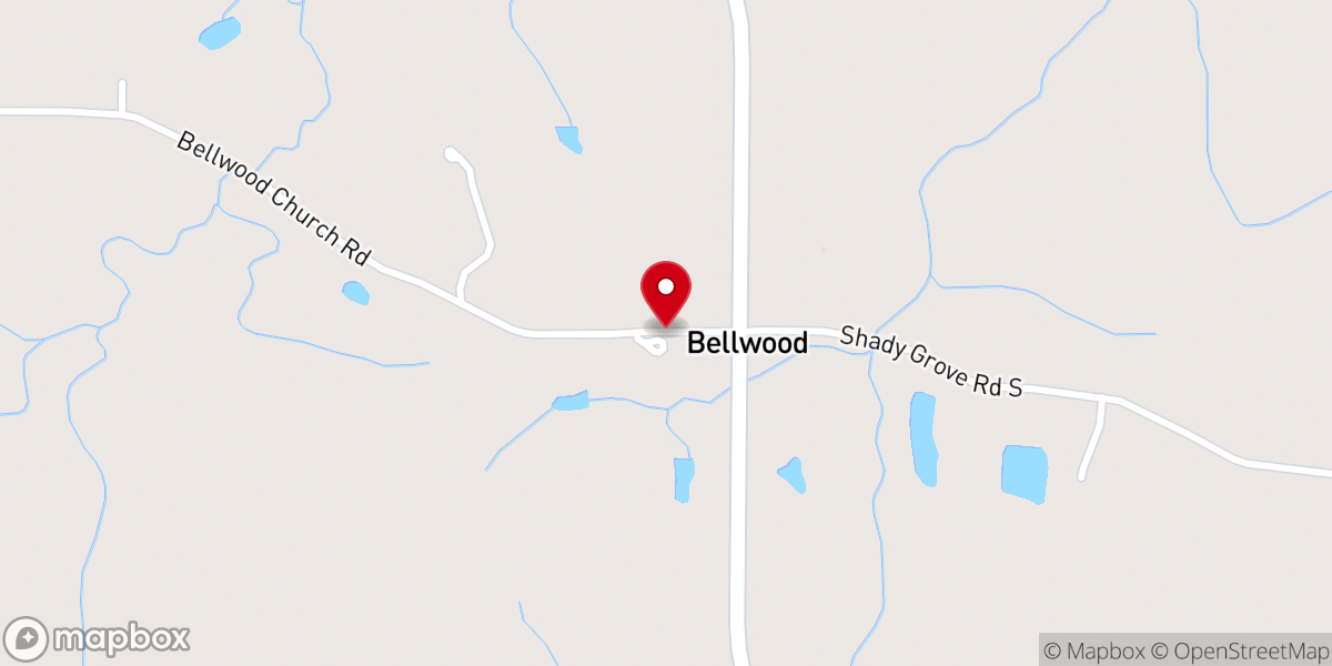 Map showing location of BELLWOOD BAPTIST CHURCH HALL