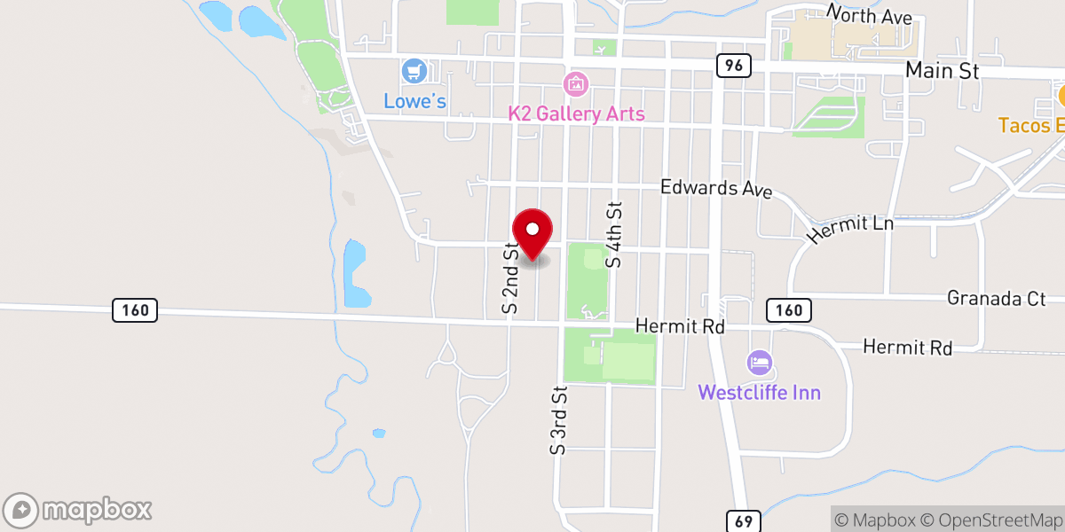Map showing location of St.Patrick's Anglican Church