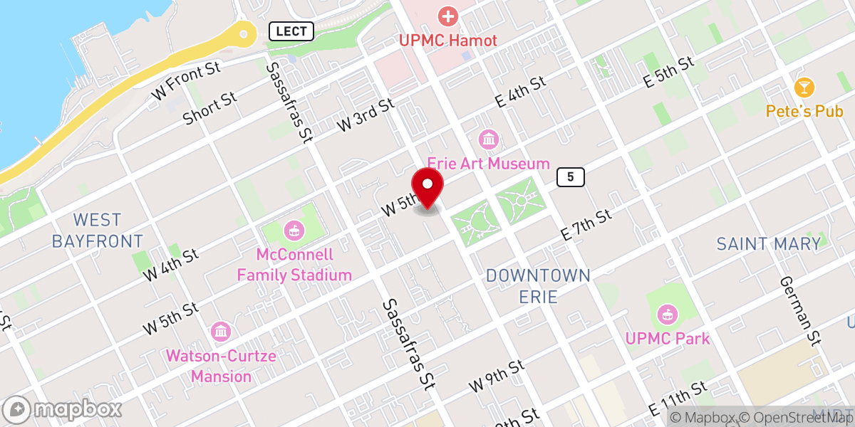 Map showing location of Mary Seat of Wisdom Chapel