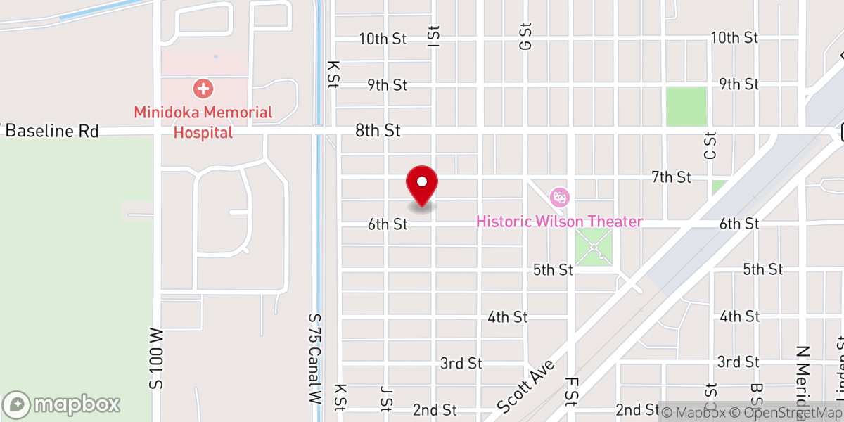 Map showing location of St Matthews Episcopal Church